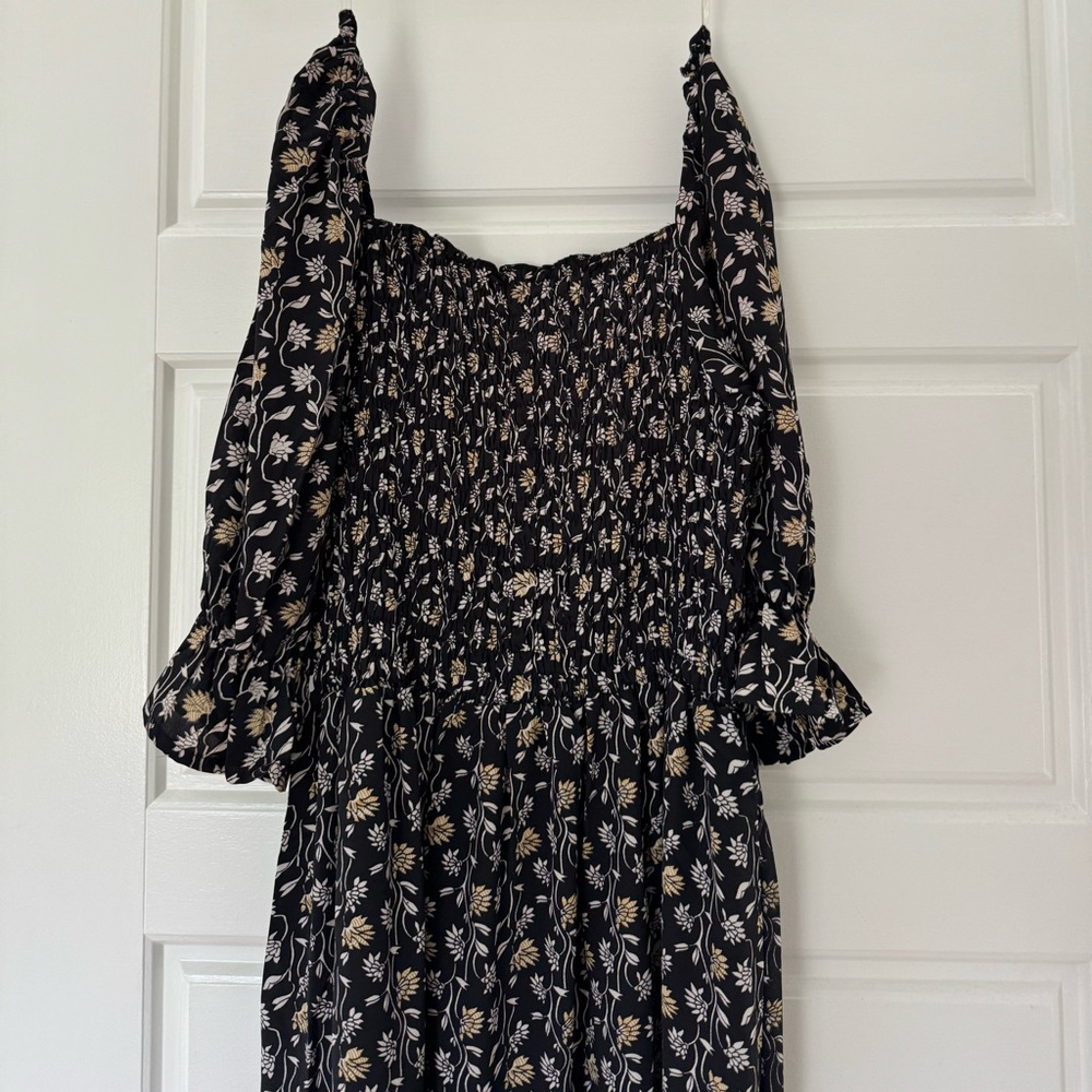Perry Walker Collective The Grace dress - black floral -size S